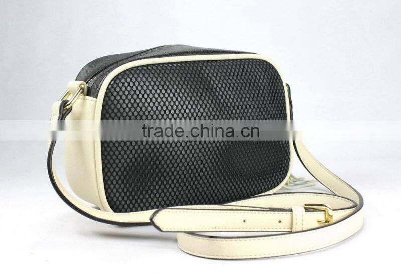 Fashion mesh fabric ladies crossbody bag wholesale handbag manufacturer