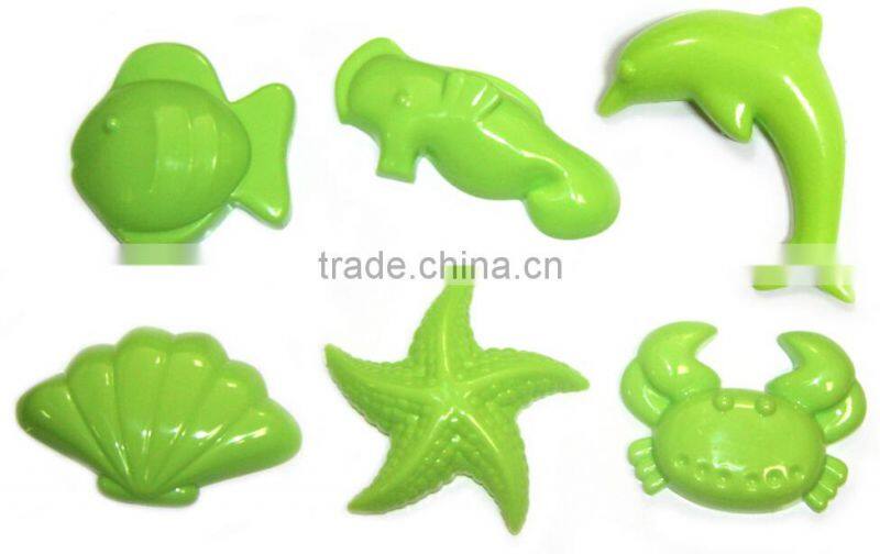 6 Sea animals Sand Molds Set