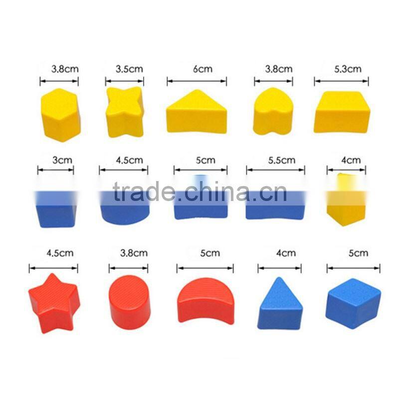 Promotional Kids Plastic Educational Blocks Combined Paired Blocks for Preschool