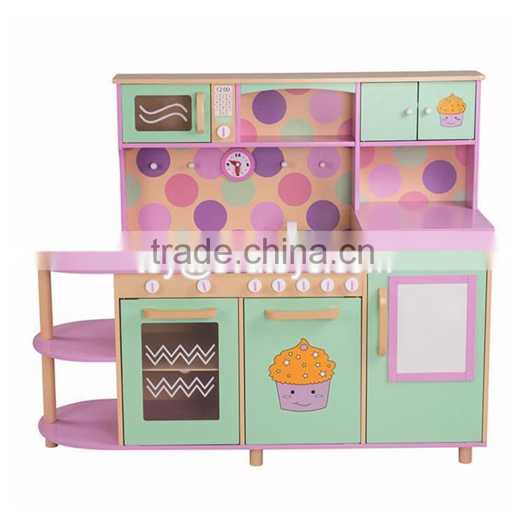 New design children pretend play kitchen wooden kids cooking toys W10C283