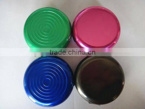 Metal round euro coin box