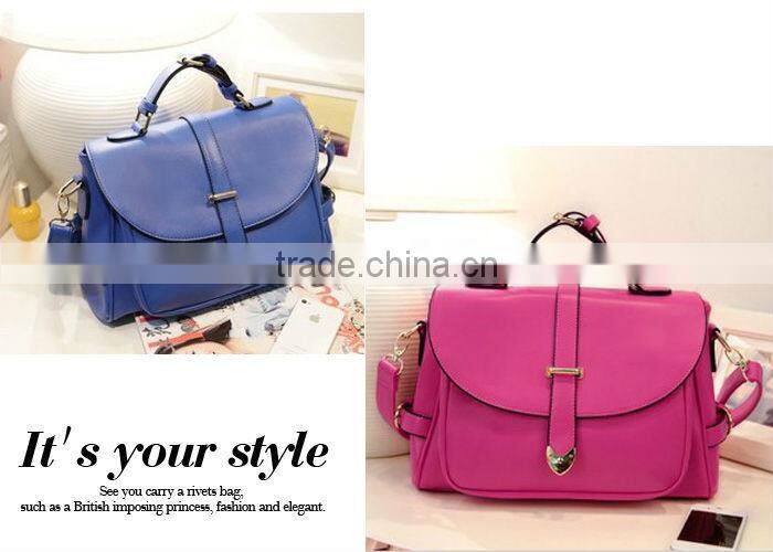 New Design Handle Leather Messenger Bag