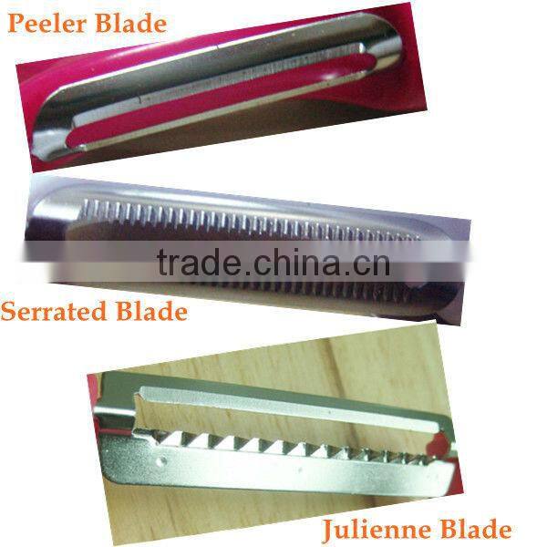 PE-2023 Stainless Steel Blade Plastic Handle y peeler