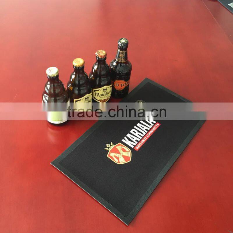 soft rubber non woven fabric bar mat