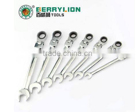 Berrylion hot sell wrench set 7pcs Ratchet Wrench Set CR-V steel Ratchet Wrench Set