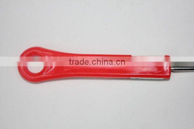 stainless steel oil strainer w/plastic handle