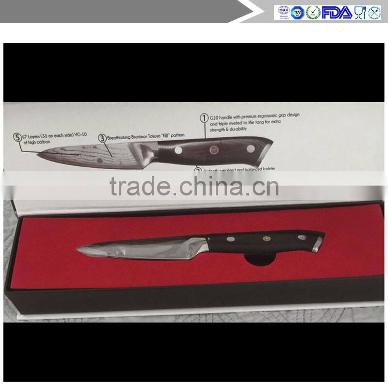 3.5" Paring Knife Japanese VG10 Super Steel 67 Layer High Carbon Stainless Steel Razor Sharp