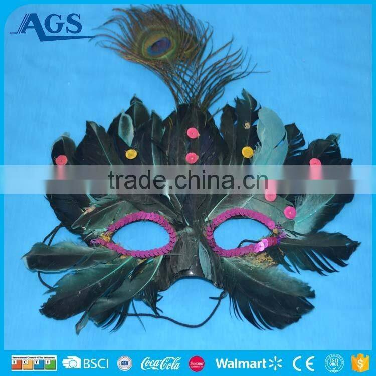 Red simple design masquerade party mask made in China