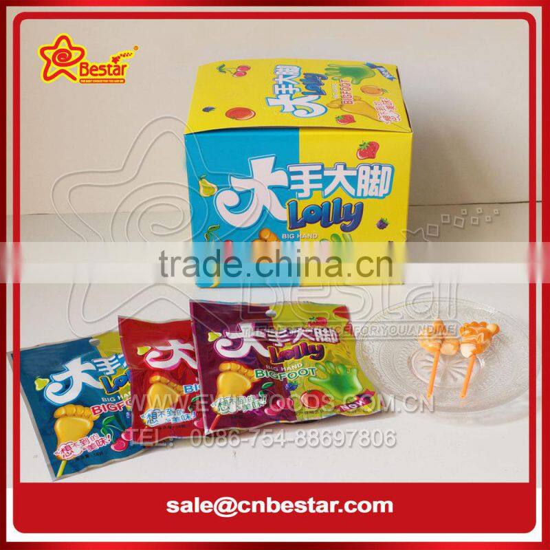 Fruit Flavor Hand and Foot Lollipop