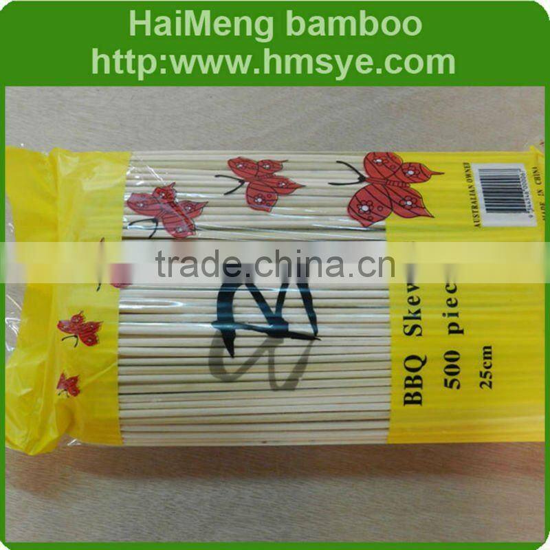 custmize size natural BBQ skewer wooden