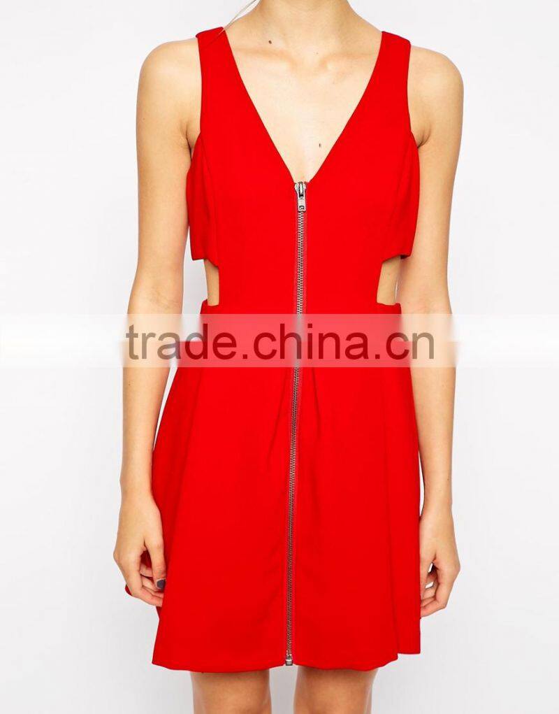 new elegant fashion lady prom party dress quality factory wholesale red dress for woman