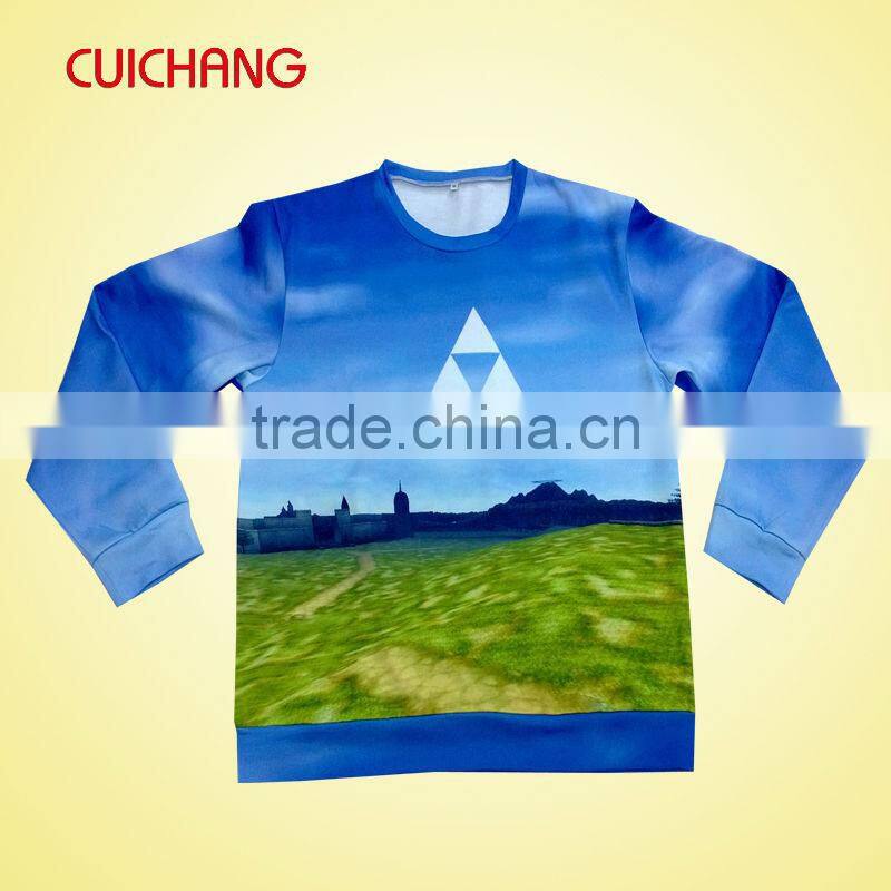 Sublimation sweater shirts with good quality