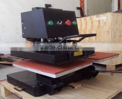swing head double stations pneumatic heat press machine for sale, CE approved
