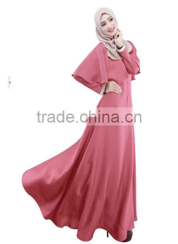 Abaya Islamic Muslim Cocktail Womens Long Sleeve Vintage Long Maxi Dress