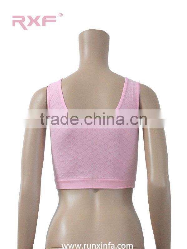 Custom sexy pink women yoga sports bra very softly