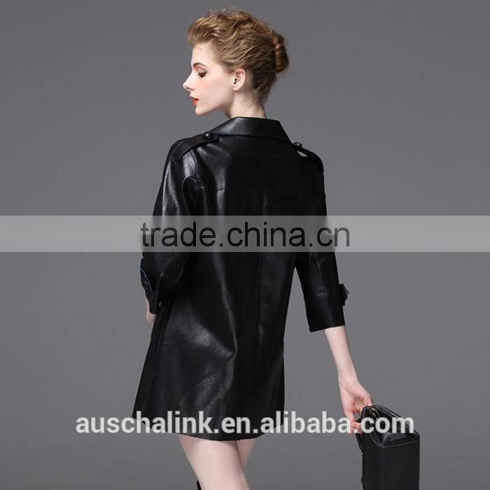 new arrival fashion women waterproof pu sexy leather jackets customized