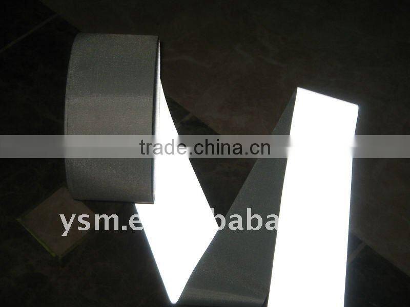 100% ployester NS32 reflective fabric tape for safty garments