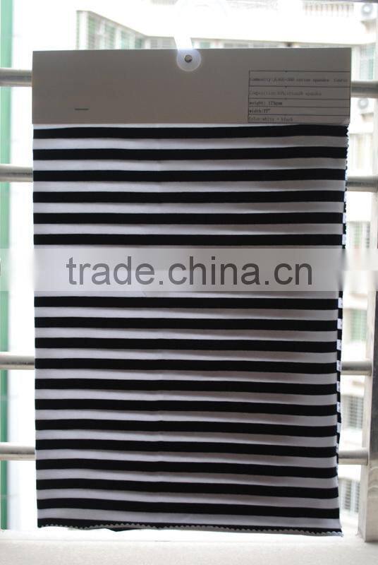 77"wide 170g/sqm cotton spandex fabric,fabric striped