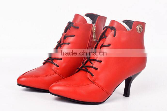 GZY heel shoes women low cut latest boots china export guanghzou factory wholesale Eur0pe and American 2017 stcok