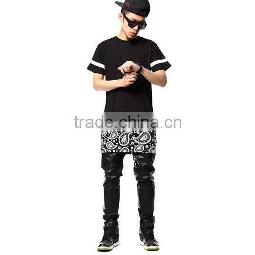 2016 fashion new design youth long tail t shirt