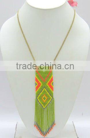Beaded summer Pendant Necklaces