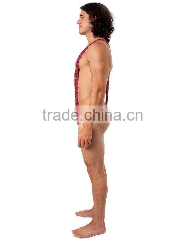 Borat Mankini Thong Swimsuit (Leopard Print)