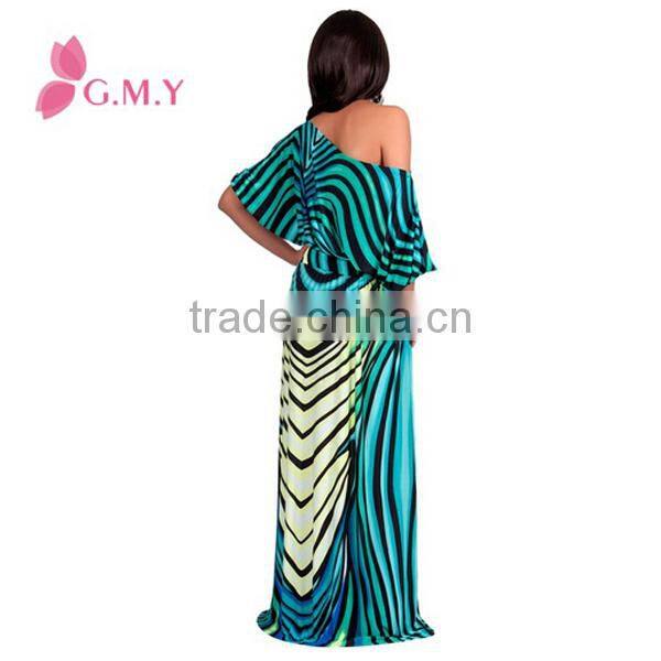 Women's One Shoulder Plus Size Cocktail Evening Elegant Long Maxi Dress