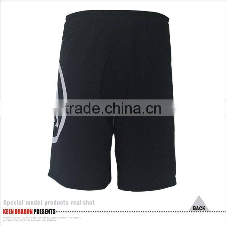Martial Arts Wear with non-slip rubber waistband mens crossfit shorts