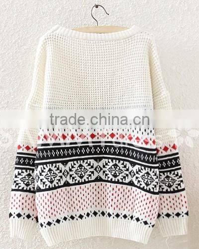 Customized new fashion christmas sweater designs for women