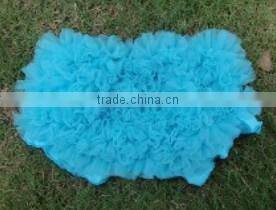 Wholesale fancy dress 100% cotton solid color baby bloomers with ruffle