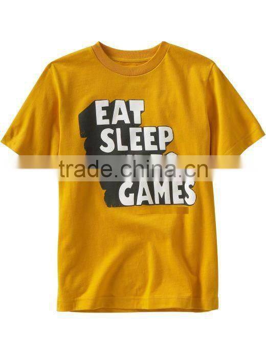 BOYS ZIRAFFE PRINTED ROUND NECK T SHIRT