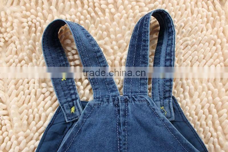 Fashion Baby Summer Pants Children Denim Short Overalls Kids Strap Jeans Pants