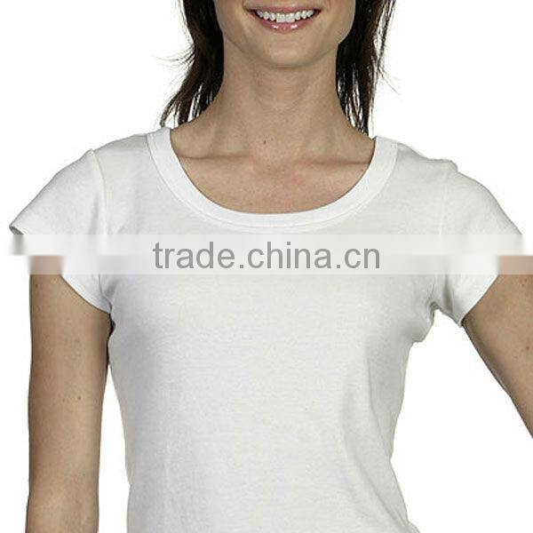 Ladies Short Sleeve Scoop Neck Promotional T-shirt