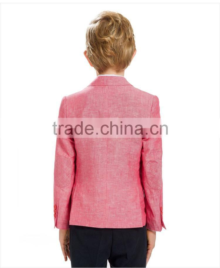 ELPA 2016 fancy kids coat pink linen Boy blazer for wedding