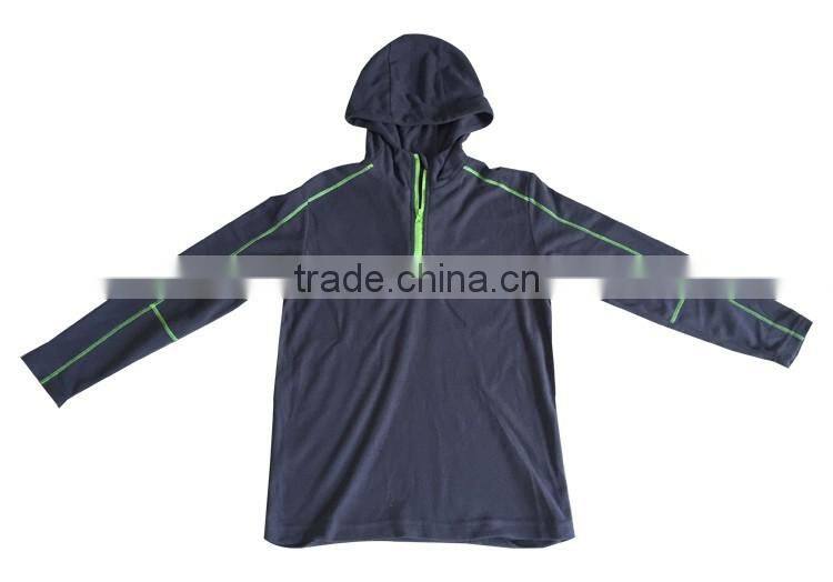 Outdoor hoodie fleece sweatshirts cheap knitted jacket for boy