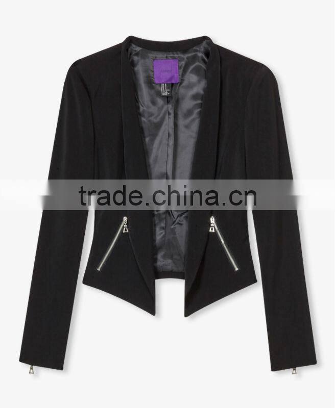 Pointed Hem Blazer