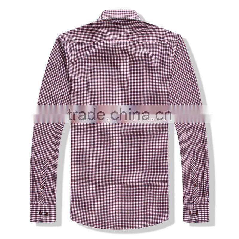 Yiwu factory low price customise plaid long sleeve oversized shirt for men