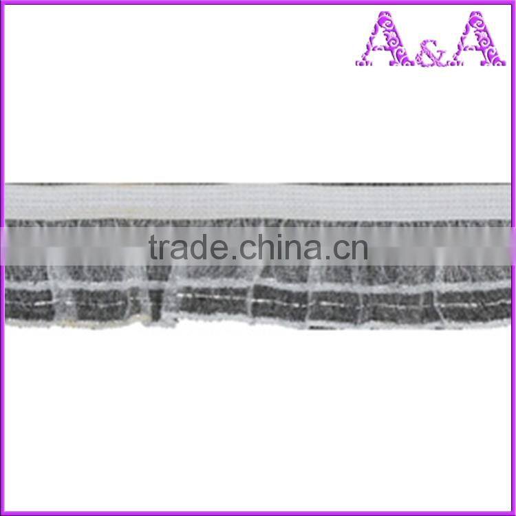 Garment use lace elastic webbing nylon knitted tapes soft bra shoulder