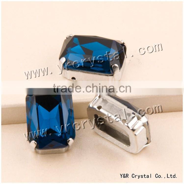 4627 High quality 10*14mm, 13*18mm, 18*25mm, 18.5*27mm crystal with clamps for shoes