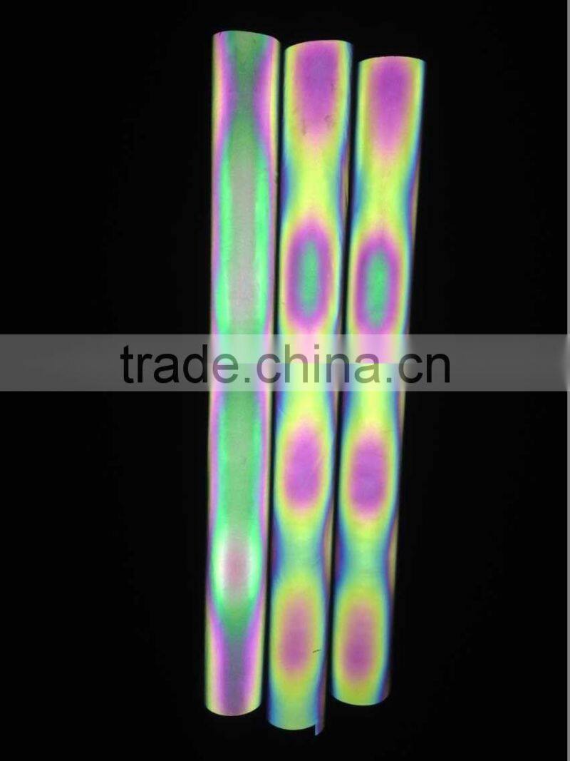 Popular iridescent reflective footwear material