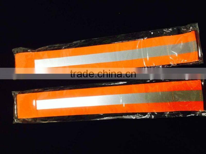 flourecence yellow wholesale elastic reflective arm band