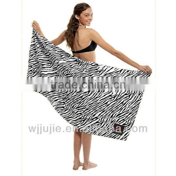 microfiber promotion beach towel,leopard print