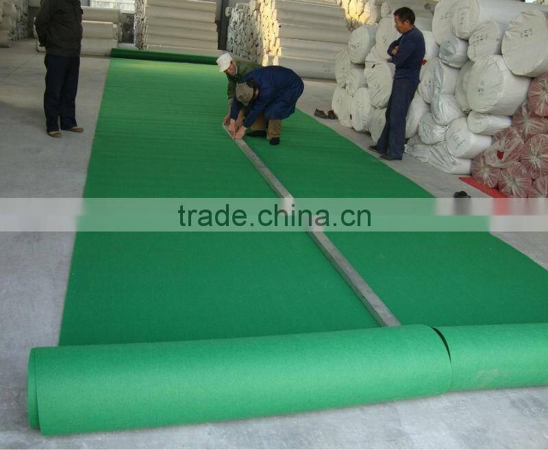 nonwoven polyester plain exhibition carpet with protective film