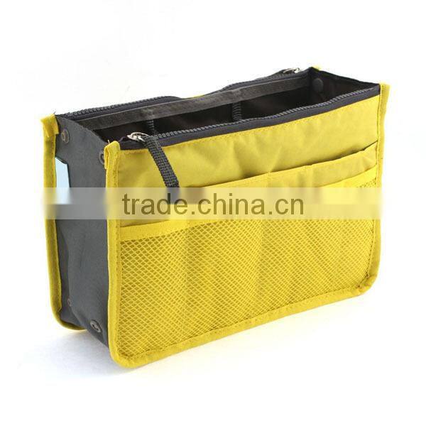 wholesale multi-function women/lady handbag organizer bag comestic bag