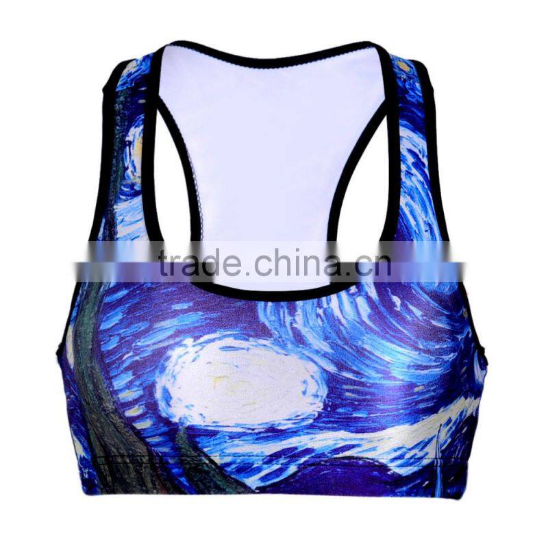 sexy women cycling sportswear crossed straps sports bra S131-5