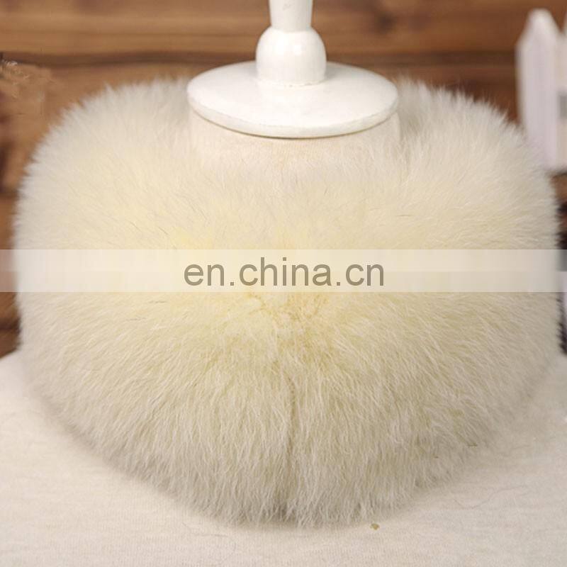 Fashion winter real fox fur neck warmer scarf hot sale big fur collar
