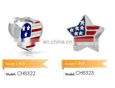 18K Gold Tone Initial Letter Alphabet A-Z Charm with Crystal