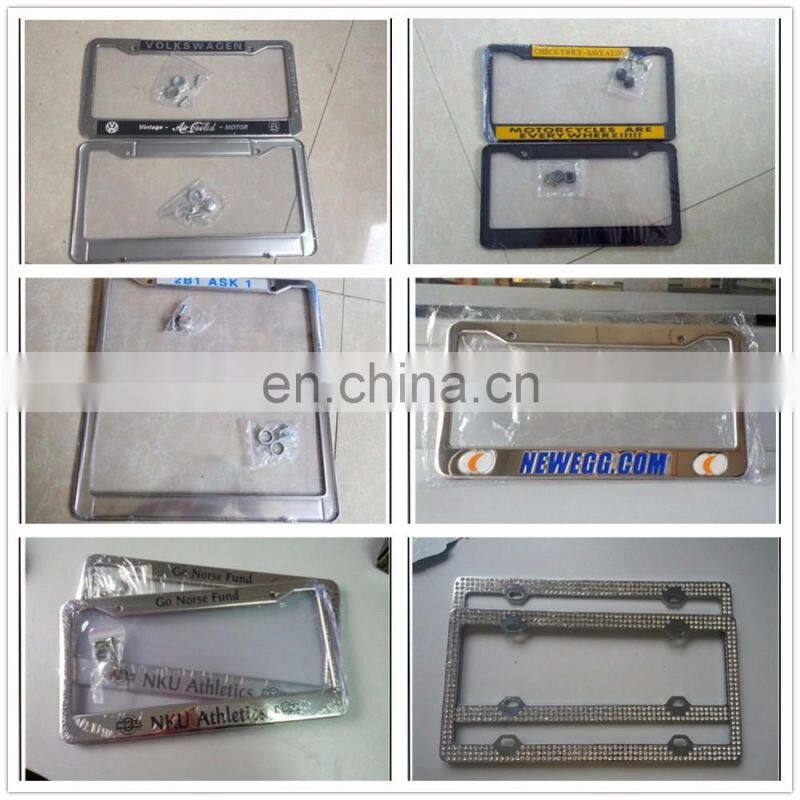 cheap custom metal car license plate frame wholesale for japan or USA market HH-licence plate-(6)