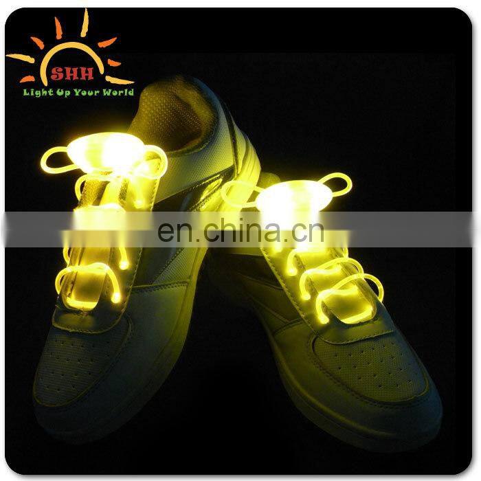 LED falshing shoelaces, colored shoe lace for party supply