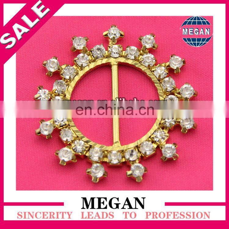 high quality metal shoe buckle with rhinestones
